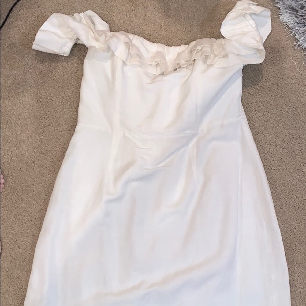 ruffle mini dress